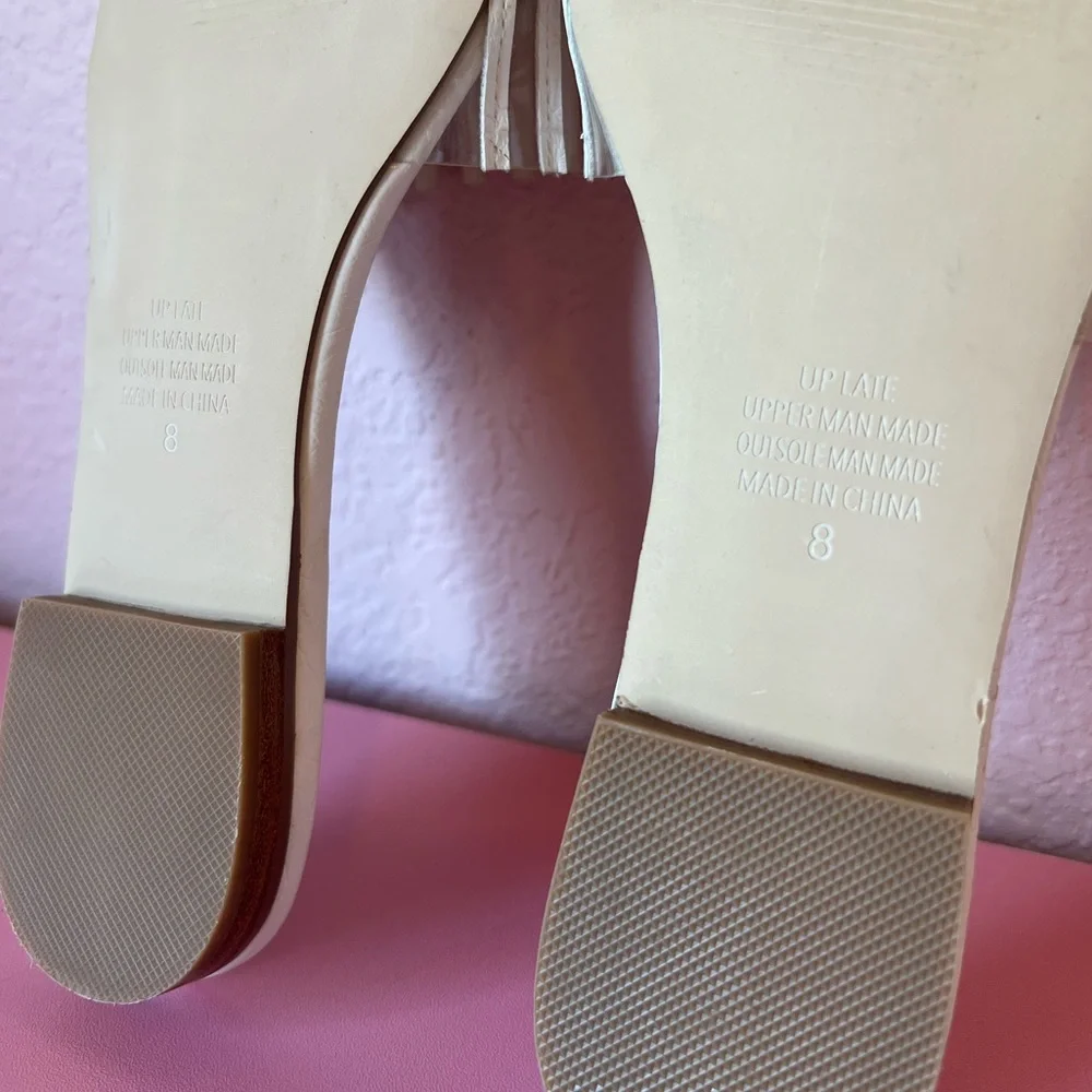 Up Late White Crocodile-Embossed Slide Sandals from Coconuts by Matisse